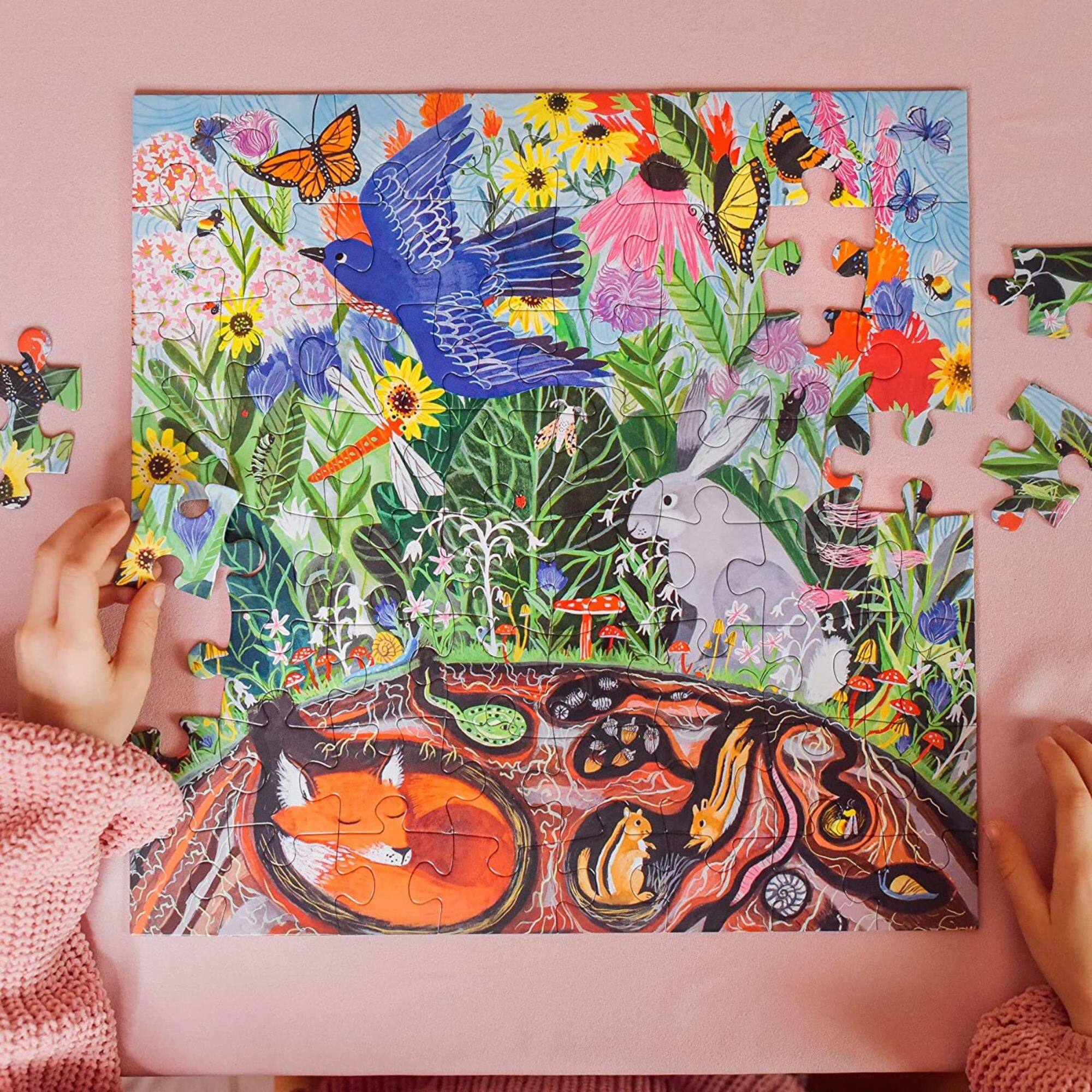 eeBoo Wild Things 64 Piece Jigsaw Puzzle